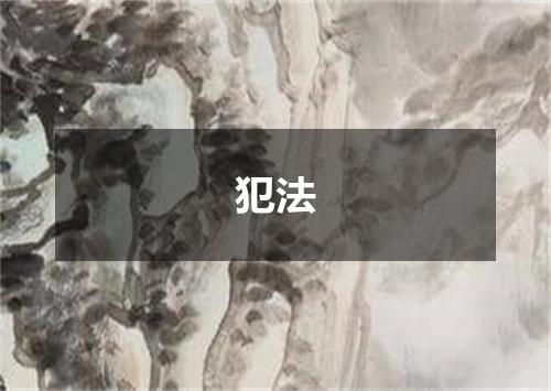 犯法