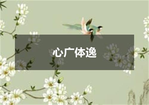 心广体逸