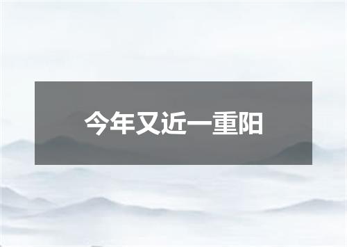 今年又近一重阳
