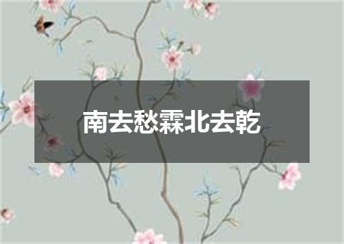 南去愁霖北去乾