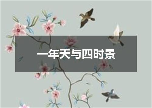 一年天与四时景