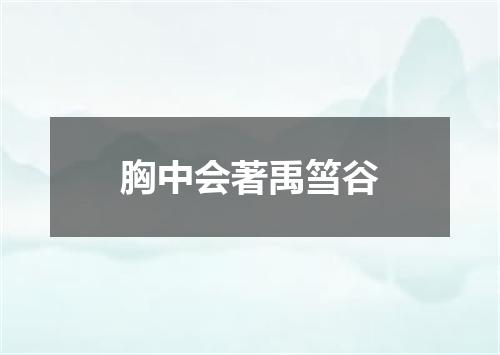 胸中会著禹筜谷