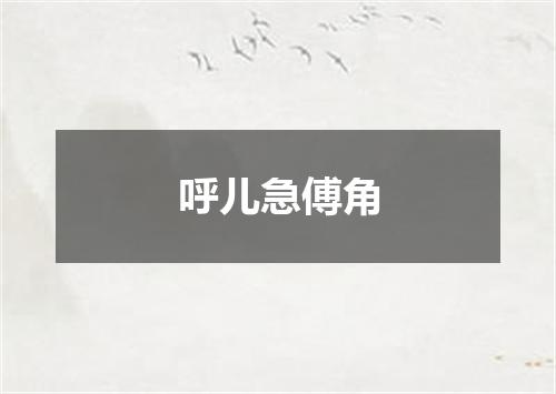 呼儿急傅角