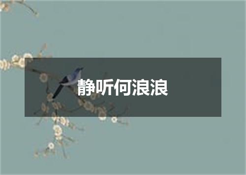 静听何浪浪