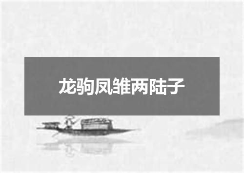 龙驹凤雏两陆子