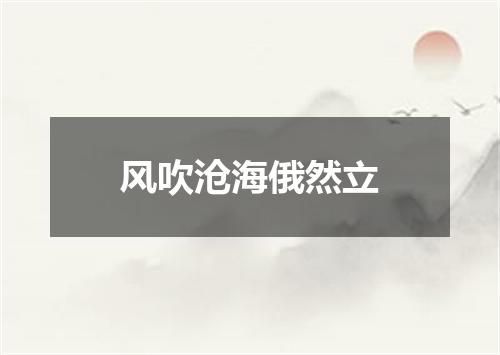 风吹沧海俄然立