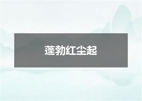 蓬勃红尘起