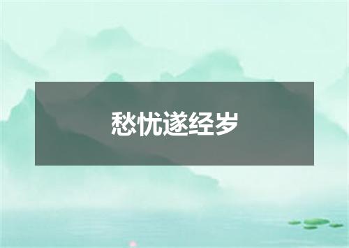 愁忧遂经岁