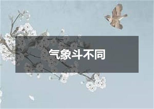 气象斗不同