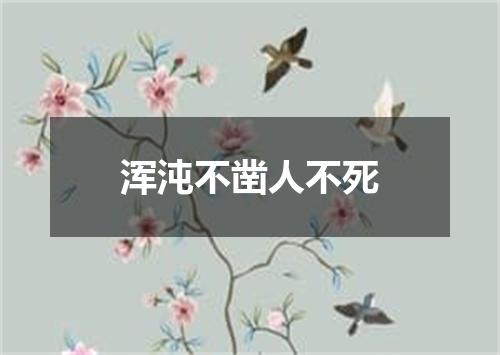浑沌不凿人不死
