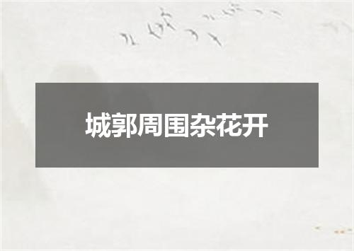 城郭周围杂花开