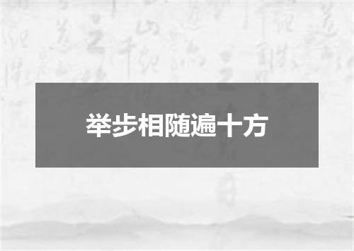 举步相随遍十方