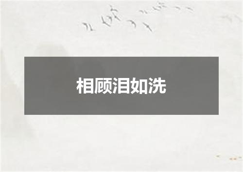 相顾泪如洗