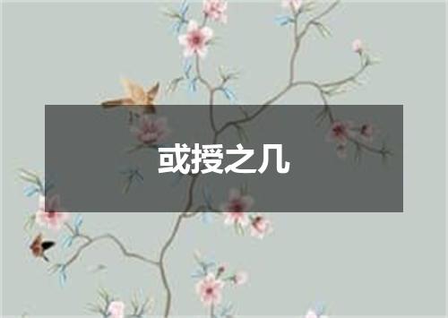 或授之几