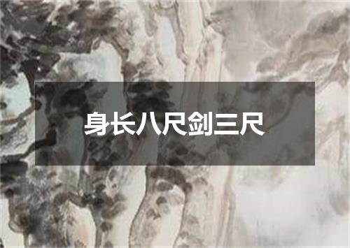 身长八尺剑三尺