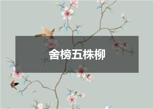 舍榜五株柳