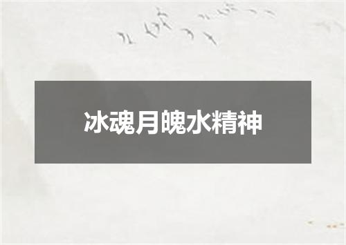冰魂月魄水精神