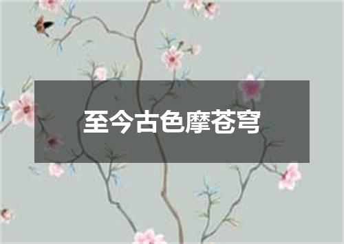 至今古色摩苍穹