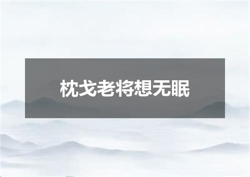 枕戈老将想无眠