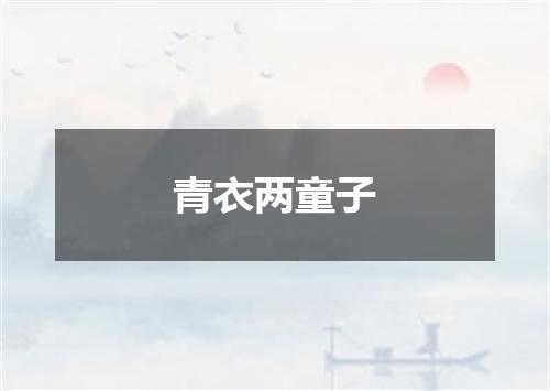 青衣两童子