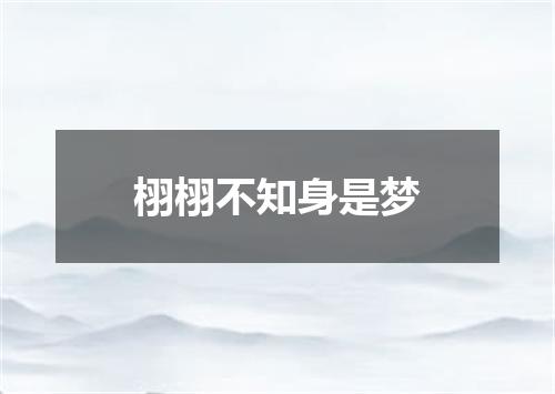 栩栩不知身是梦