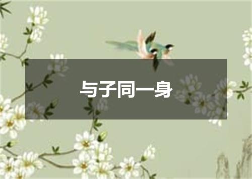 与子同一身
