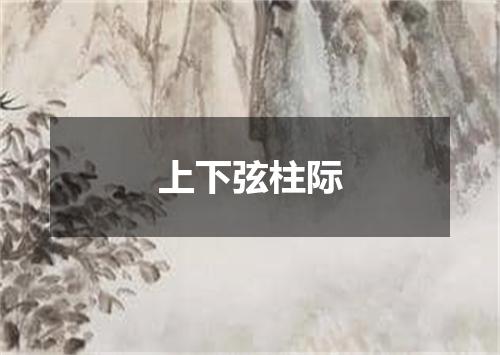 上下弦柱际