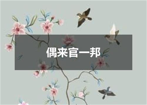 偶来官一邦