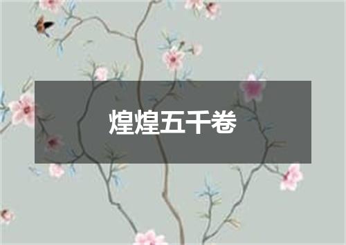 煌煌五千卷
