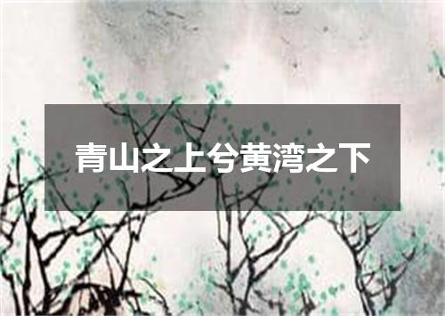 青山之上兮黄湾之下