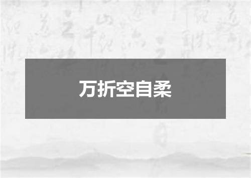 万折空自柔