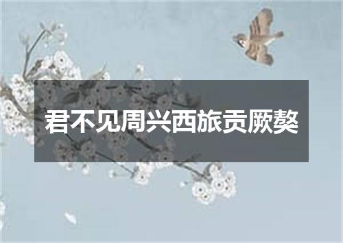 君不见周兴西旅贡厥獒