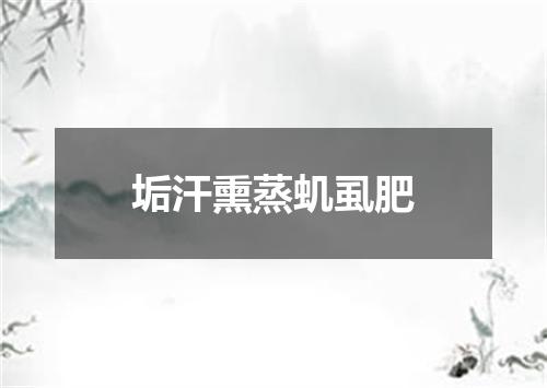 垢汗熏蒸虮虱肥