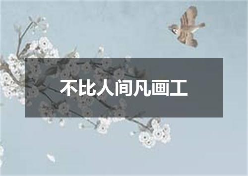 不比人间凡画工