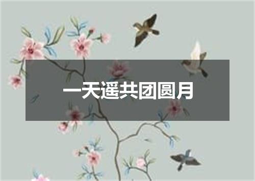 一天遥共团圆月