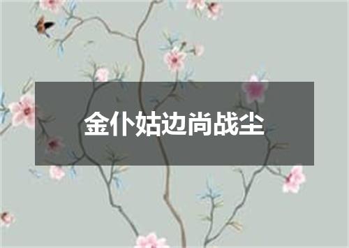 金仆姑边尚战尘
