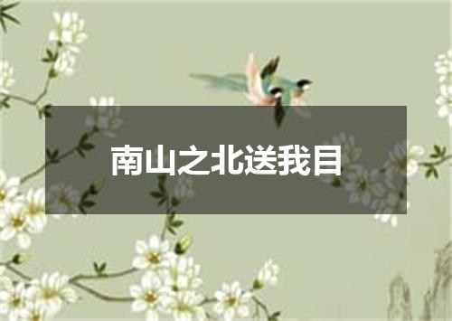 南山之北送我目
