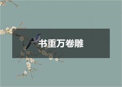 书重万卷雕
