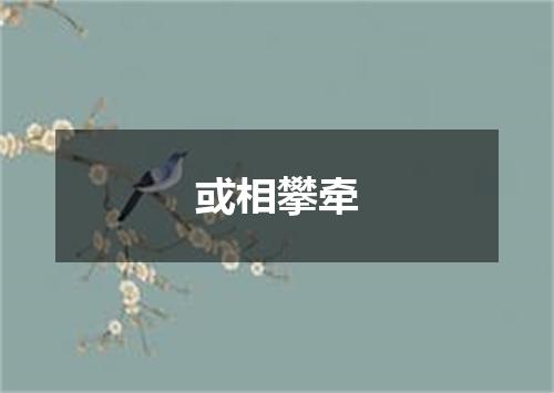 或相攀牵