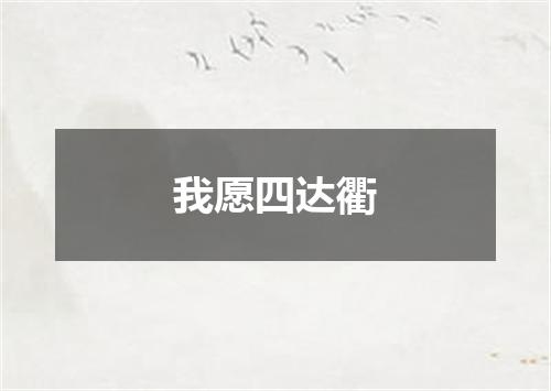 我愿四达衢