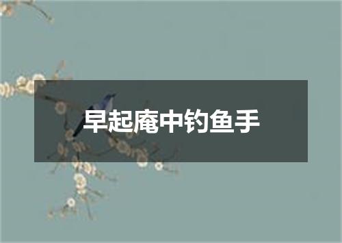 早起庵中钓鱼手