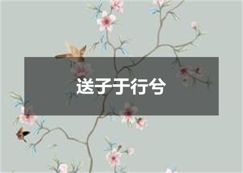 送子于行兮