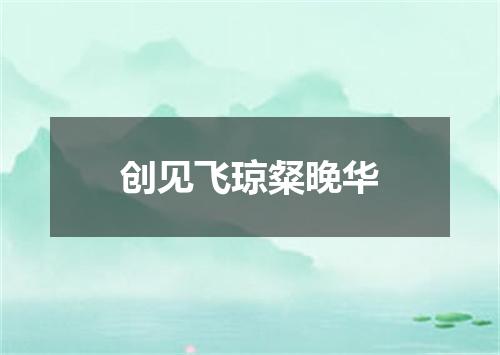 创见飞琼粲晚华