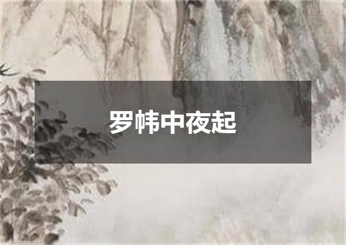 罗帏中夜起