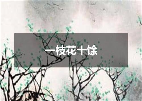 一枝花十馀