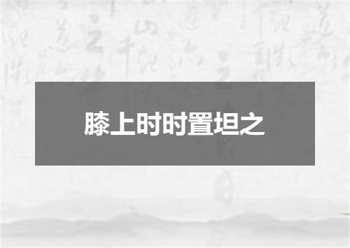 膝上时时置坦之