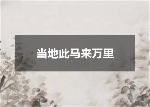 当地此马来万里