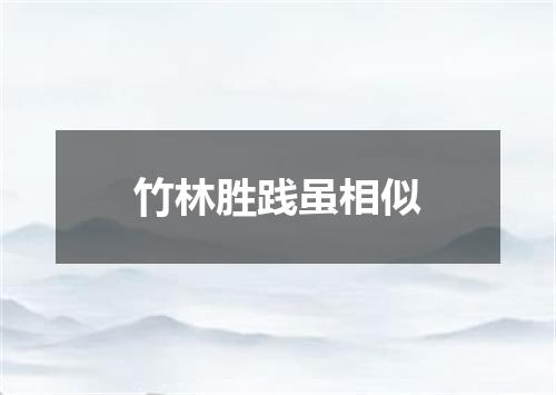 竹林胜践虽相似
