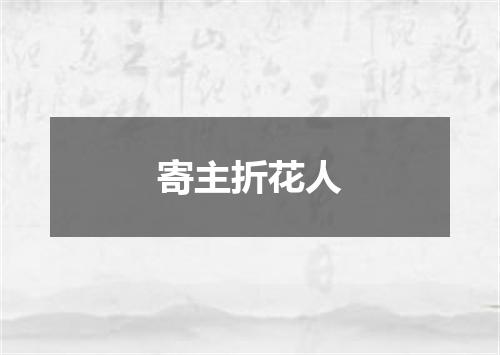 寄主折花人