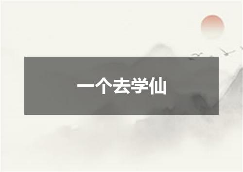一个去学仙